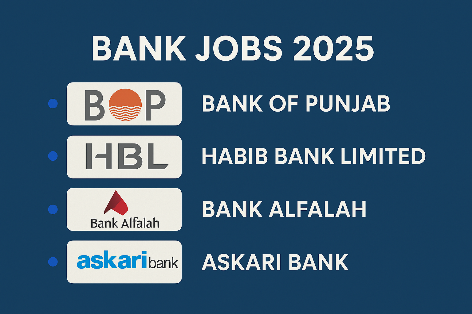 Banks Jobs 2025